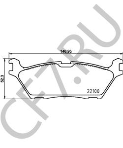 FL3Z2200A Комплект тормозных колодок, дисковый тормоз FORD USA в городе Екатеринбург