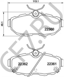 DR3Z2200B Комплект тормозных колодок, дисковый тормоз FORD USA в городе Екатеринбург