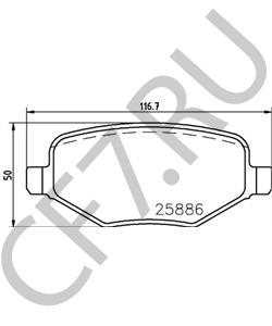 DG1Z2200D Комплект тормозных колодок, дисковый тормоз FORD USA в городе Екатеринбург