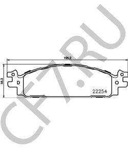 BB532001AB Комплект тормозных колодок, дисковый тормоз FORD USA в городе Екатеринбург