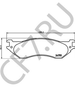 F75Z2001AA Комплект тормозных колодок, дисковый тормоз FORD USA в городе Екатеринбург