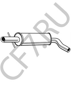 1J0253209C Средний глушитель выхлопных газов SKODA в городе Екатеринбург
