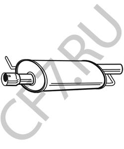 7E0253209C Предглушитель выхлопных газов VW в городе Екатеринбург