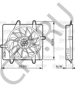 5017407 Вентилятор, охлаждение двигателя Chrysler в городе Екатеринбург