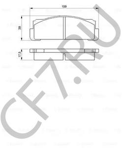 5951897 Комплект тормозных колодок, дисковый тормоз AUTOBIANCHI в городе Екатеринбург