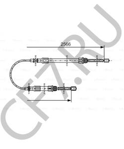 ZF 044 509 38 Трос, стояночная тормозная система TALBOT в городе Екатеринбург