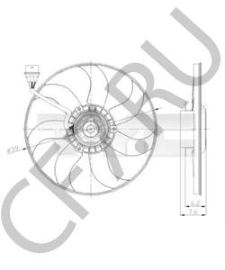 6Q0959455AD Вентилятор, охлаждение двигателя VW/SEAT в городе Екатеринбург