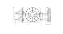 SKODA Кронштейн, вентилятор радиатора