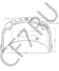 717 2329 Тормозной барабан IVECO в городе Екатеринбург