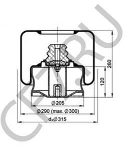 628 320 08 25 Кожух пневматической рессоры MERCEDES-BENZ в городе Екатеринбург