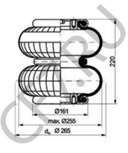 946 328 21 01 Кожух пневматической рессоры MERCEDES-BENZ в городе Екатеринбург