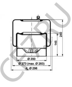 942 320 53 21 Кожух пневматической рессоры MERCEDES-BENZ в городе Екатеринбург