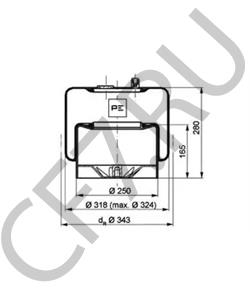 974 328 02 01 Кожух пневматической рессоры MERCEDES-BENZ в городе Екатеринбург