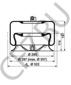 942 320 44 21 Кожух пневматической рессоры MERCEDES-BENZ в городе Екатеринбург