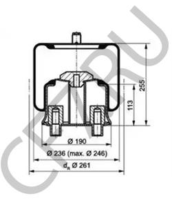 974 320 01 17 Кожух пневматической рессоры MERCEDES-BENZ в городе Екатеринбург