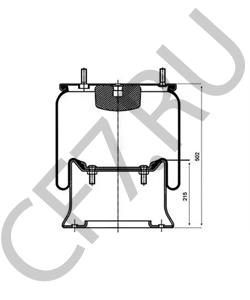 507 782 Кожух пневматической рессоры HENDRICKSON в городе Екатеринбург