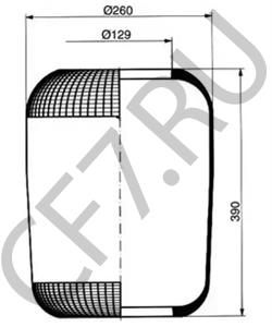 657 327 00 01 Кожух пневматической рессоры MERCEDES-BENZ в городе Екатеринбург