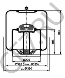 942 320 36 21 Кожух пневматической рессоры MERCEDES-BENZ в городе Екатеринбург