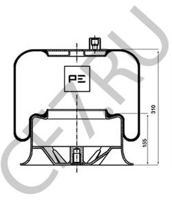 974 328 01 01 Кожух пневматической рессоры MERCEDES-BENZ в городе Екатеринбург