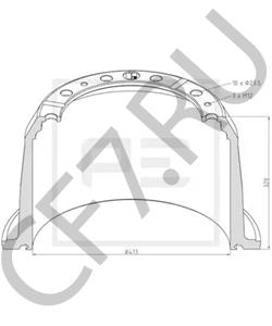 305 438 Тормозной барабан SCANIA в городе Екатеринбург