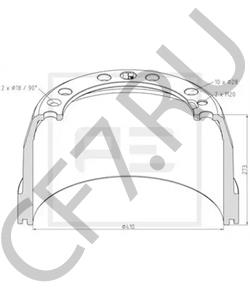 3 171 745 Тормозной барабан VOLVO в городе Екатеринбург