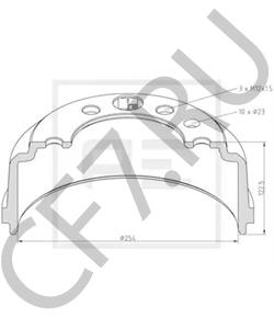 0716 5379 Тормозной барабан FIAT в городе Екатеринбург