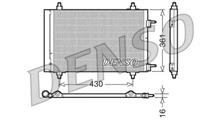CITROËN/PEUGEOT Конденсатор, кондиционер