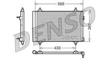 CITROËN/PEUGEOT Конденсатор, кондиционер