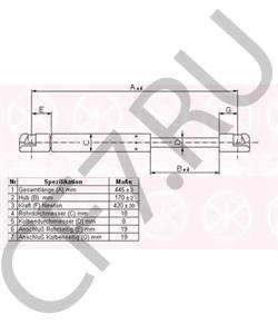 9639853880 Газовая пружина, крышка багажник DS в городе Екатеринбург