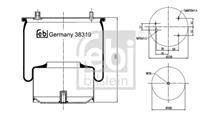 DAF Кожух пневматической рессоры