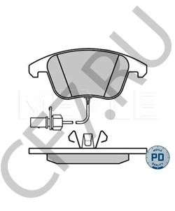 8K0 698 151 F Комплект тормозных колодок, дисковый тормоз AUDI (FAW) в городе Екатеринбург