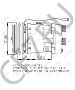 3550921M91 Компрессор, кондиционер DEUTZ-FAHR в городе Екатеринбург