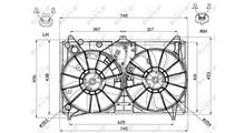 LEXUS Вентилятор, охлаждение двигателя