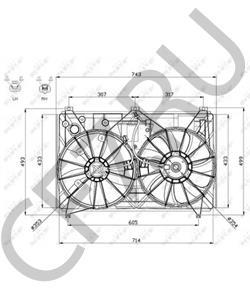 1636331010 Вентилятор, охлаждение двигателя LEXUS в городе Екатеринбург