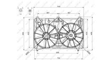 LEXUS Вентилятор, охлаждение двигателя