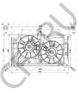 1636328440 Вентилятор, охлаждение двигателя LEXUS в городе Екатеринбург