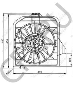 4809170AF Вентилятор, охлаждение двигателя DODGE в городе Екатеринбург