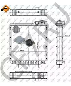 A190663 Радиатор, охлаждение двигателя CASE IH в городе Екатеринбург
