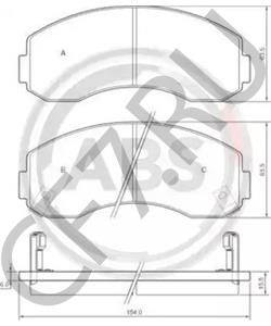 RB9133-1525 Комплект тормозных колодок, дисковый тормоз ASIA MOTORS в городе Екатеринбург