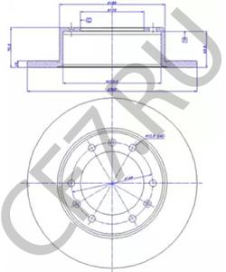 B1025 Тормозной диск BREMACH в городе Екатеринбург