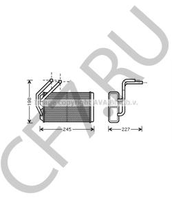 JEF000110 Теплообменник, отопление салона MG в городе Екатеринбург