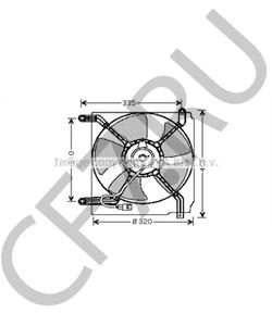 93747011 Вентилятор, охлаждение двигателя DAEWOO в городе Екатеринбург