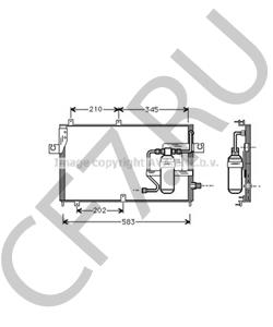 8845087106000 Конденсатор, кондиционер DAIHATSU в городе Екатеринбург