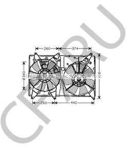 1636320170 Вентилятор, охлаждение двигателя LEXUS в городе Екатеринбург