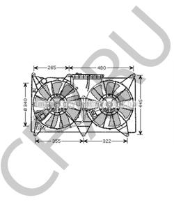 1671126260 Вентилятор, охлаждение двигателя LEXUS в городе Екатеринбург