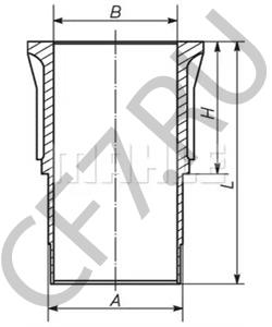 628 011 01 10 Гильза цилиндра MERCEDES-BENZ в городе Екатеринбург