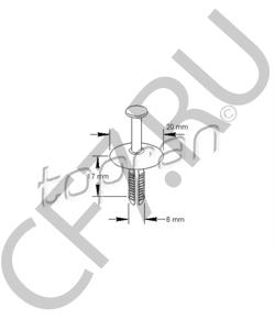 14 00 806 Распорная заклепка CHEVROLET в городе Екатеринбург