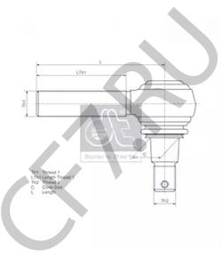 0819 0225 Наконечник поперечной рулевой тяги DEUTZ в городе Екатеринбург