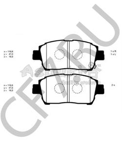 SP 445 PR Комплект тормозных колодок, дисковый тормоз ROVER/TRIUMPH/AUSTIN в городе Екатеринбург