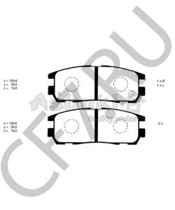 SP 248 PR Комплект тормозных колодок, дисковый тормоз ROVER/TRIUMPH/AUSTIN в городе Екатеринбург